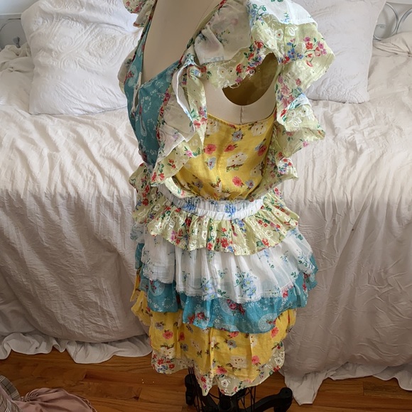 Love shack fancy ruffle print dress - Picture 2 of 4